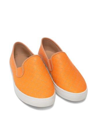 Tenis Constance Matelassê Laranja