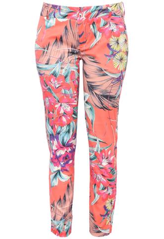 Calça Colcci Floral Laranja/Rosa