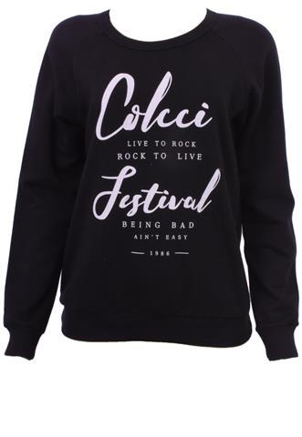 Moletom Colcci Escrita Preto