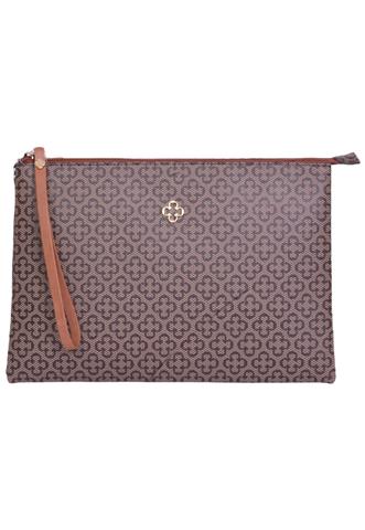 Necessaire Capodarte Estampada Marrom