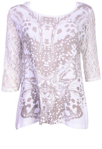 Blusa Cativa Estampada Off White