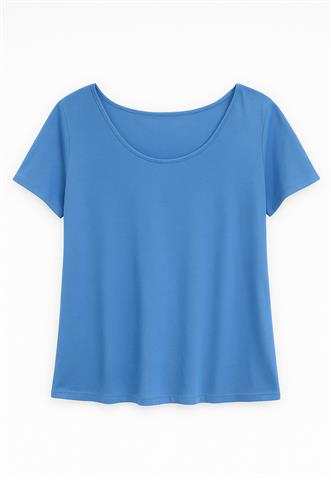 Blusa Cativa Lisa Azul