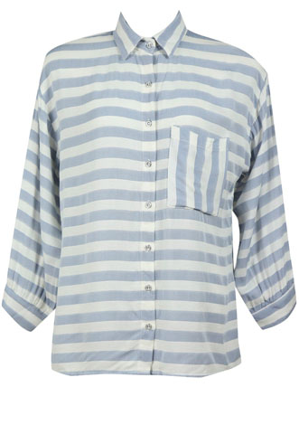 Camisa Displicent Florença Azul/Branca