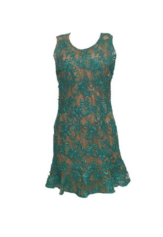 Vestido Dolps Bordado Verde