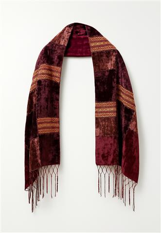 Lenço Daslu Veludo Vinho