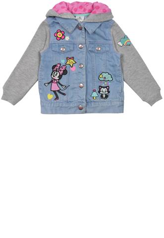 Jaqueta Jeans Disney Minnie Azul/Cinza