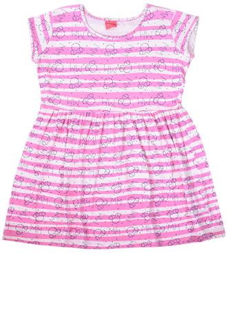 Vestido Disney Minnie Rosa/Branco