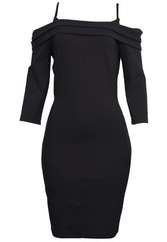 Vestido Enna Liso Preto