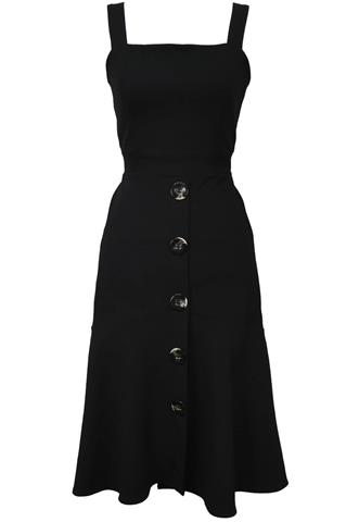 Vestido Esmeral Midi Preto