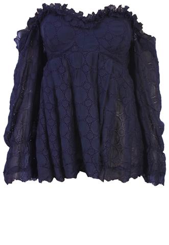 Blusa Essenciale Renda Azul