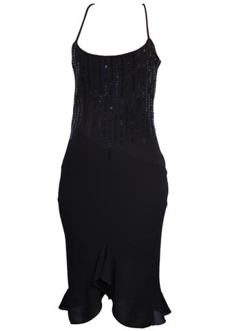 Vestido Evidence Lantejoula Preto