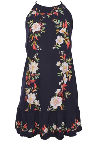 Vestido Farm Floral Azul