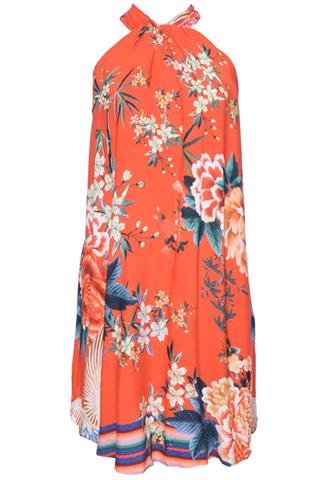 Vestido Farm Floral Laranja