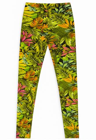 Legging Farm Folhas Colorida