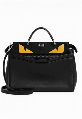 Bolsa Fendi Peekaboo Large Monster Eye Preta