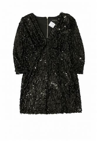 Vestido Fernanda Shammas Paetê Preto