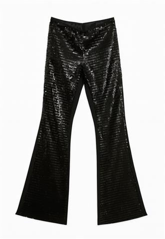 Calça Fernanda Shammas Paetê Preta