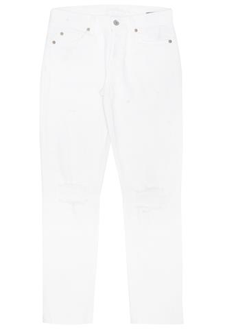 Calça Jeans 7 For All Mankind Destroyed Branco
