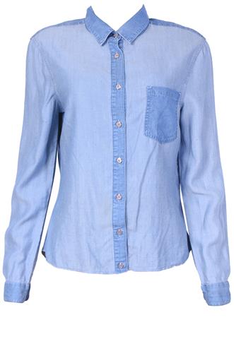 Camisa 7 For All Mankind Jeans Azul