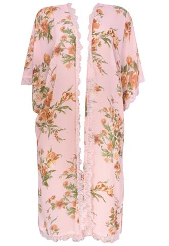 Kimono Forever 21 Florido Colorido