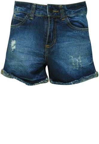 Short Jeans Forever 21 Hot Pant Azul