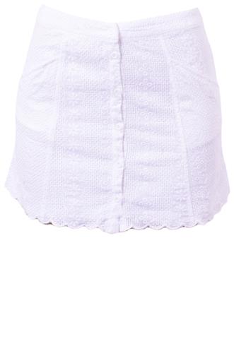Saia Forever 21 de Renda Branca