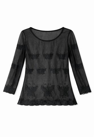 Blusa Forever 21 Tule Preta