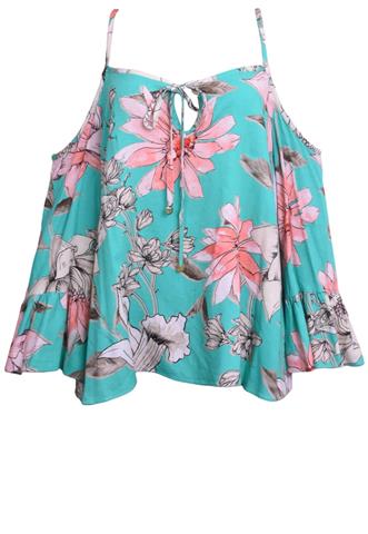 Blusa Frutacor Estampada Verde