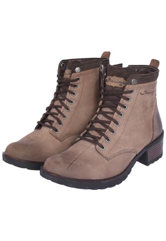 Bota Free Way Couro Marrom