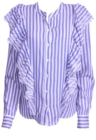 Camisa Gap Listras Azul/Branca