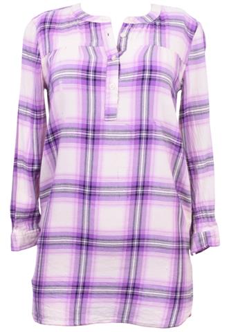 Vestido Gap Flanelado Lilás