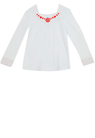 Blusa Gymboree Infantil Branca