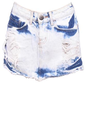 Saia Jeans H&M Estonada Azul
