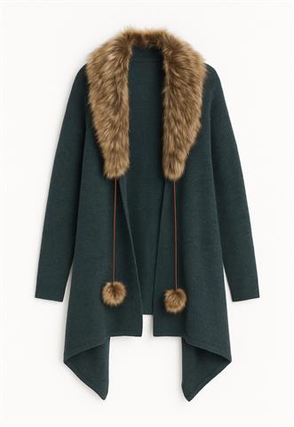 Poncho HM Pelinhos Verde