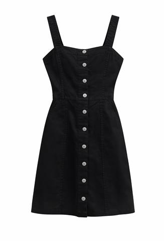 Jardineira H&M Jeans Preta