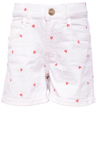 Short Jeans H&M Coração Branco