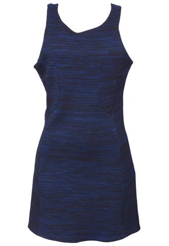 Vestido Hering Texturizado Azul/Preto