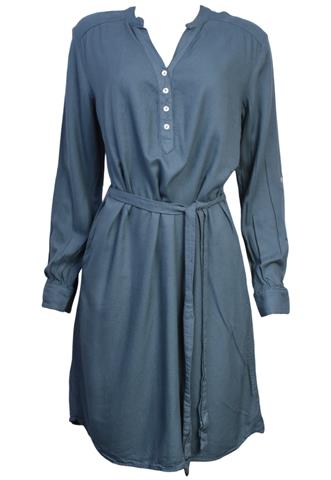 Vestido Hering Liso Azul