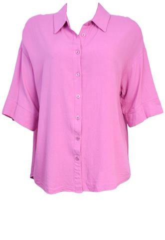 Camisa Hering Manga Curta Rosa