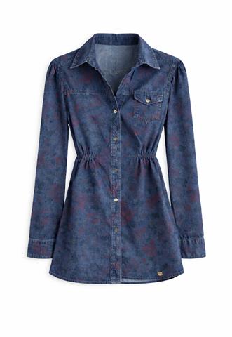 Camisa Hering Jeans Azul/Vinho