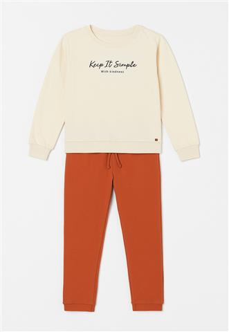 Conjunto Hering Positive  Laranja/Marrom