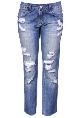 Calça Jeans Its&Co Destroyed Azul