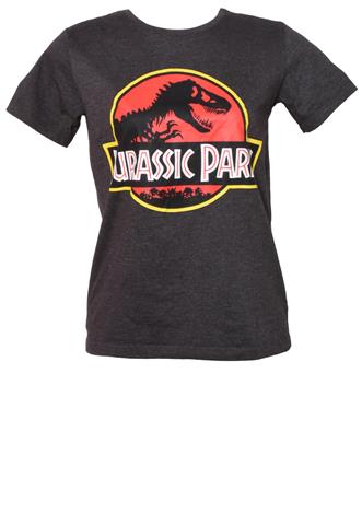 Camiseta Jurassic Park Cinza