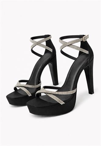 Sandália Klaus Brilho Preta