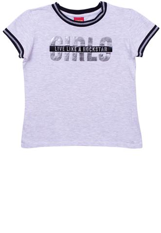 Blusa Kyly Girls Cinza