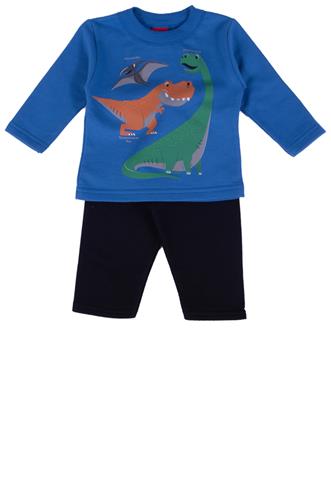 Conjunto Kyly Dinossauro Azul/Preto