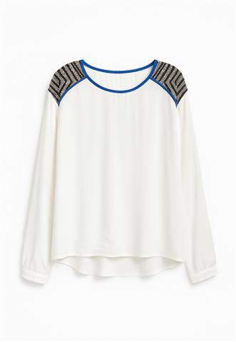 Blusa La Chocolê Étnica Branca