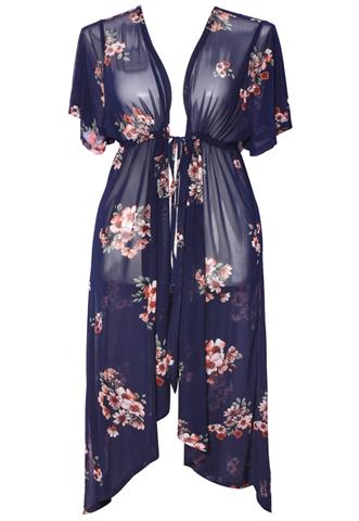 Kimono Liberty Love Flores Azul