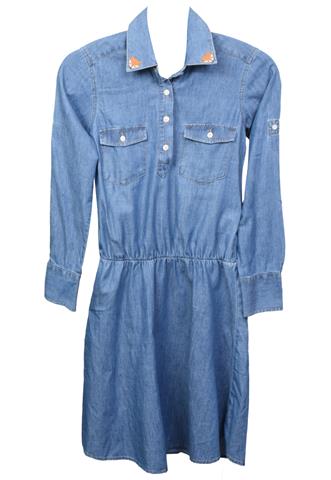 Vestido Le Lis Petit Jeans Azul