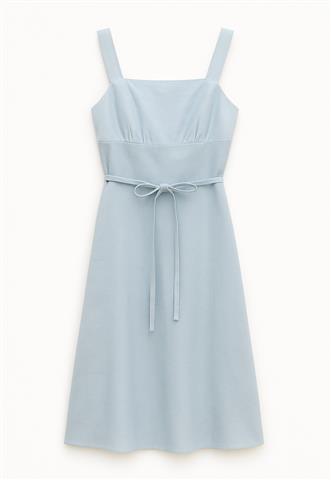 Vestido Le Lis Blanc Liso Azul